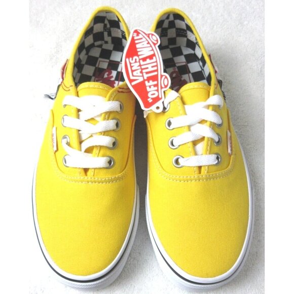 Vans Women's Authentic Hc Diy Lemon Chrome Yellow True White shoes Size 6.5 NIB - Picture 2 of 5